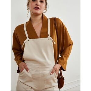 Loup Knot Overalls in Sand size Small